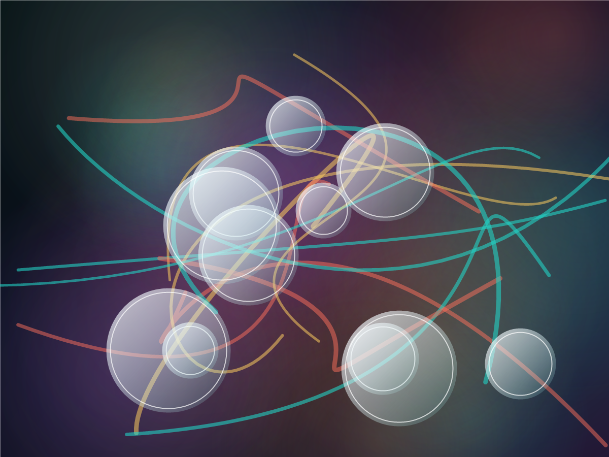 Abstract neural portal artwork