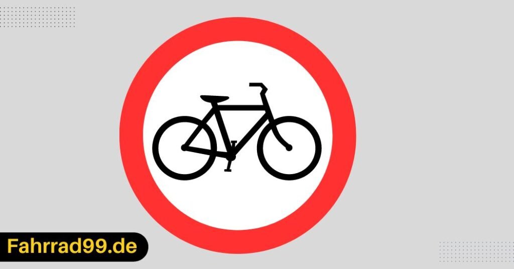 Kein Radfahren