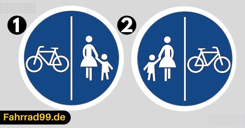 Separater Rad- und Fußgängerweg