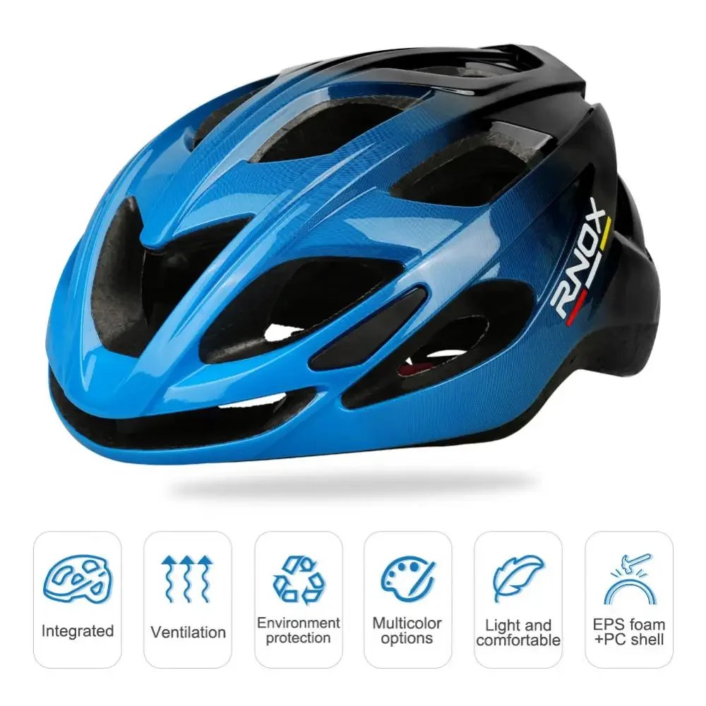 RNOX Neuer ultraleichter Fahrradhelm, Sicherheitskappe, Fahrradhelm für Damen und Herren, Rennrad, Ausrüstung, Rennrad, MTB, Erwachsene, Fahrradhelme