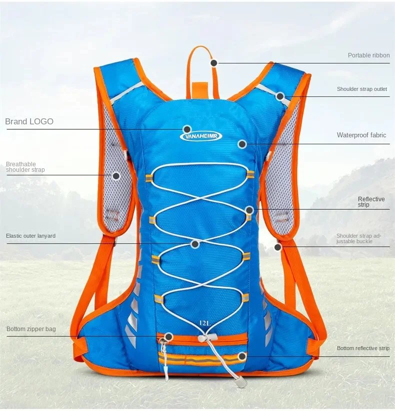 Outdoor Radfahren Rucksack Tragbare Wasserdichte Fahrrad Taschen Outdoor Sport Klettern Wandern Tasche MTB Rennrad Trink Rucksack