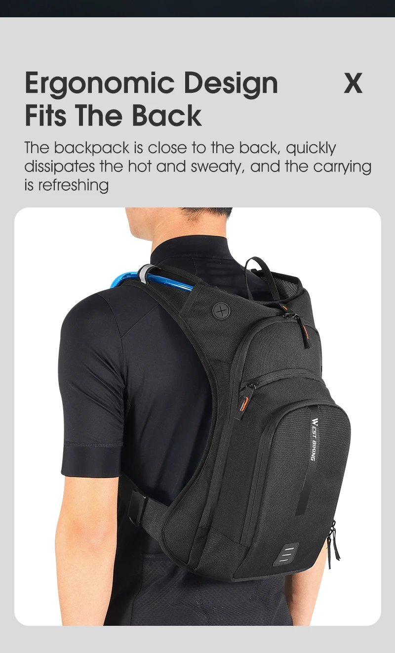 WEST RADFAHREN Ultraleicht Fahrrad Tasche 10L Sport Trink Rucksack Ergonomie MTB Rennrad Radfahren Wasser Tasche Im Freien Klettern Tasche