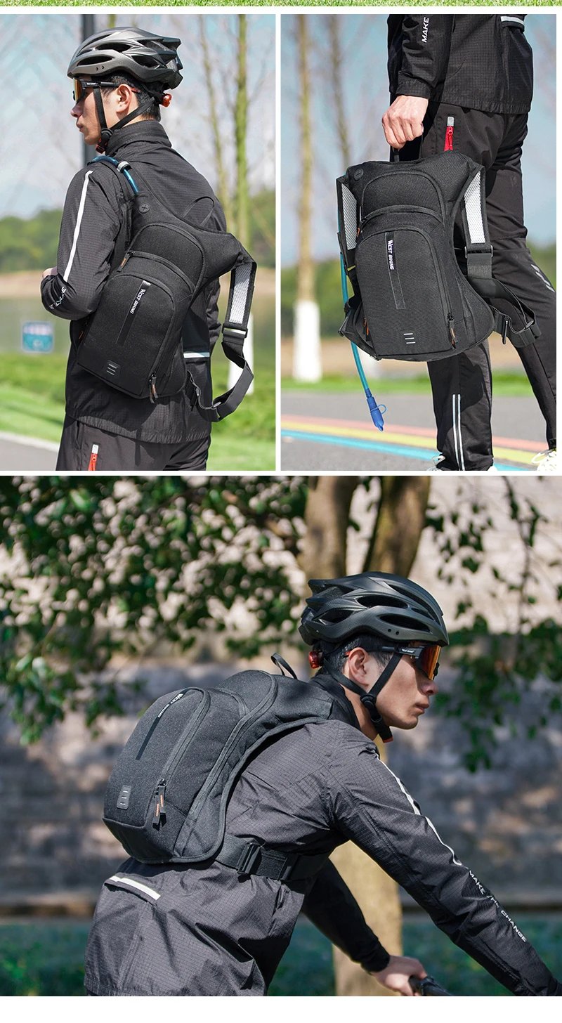 WEST RADFAHREN Ultraleicht Fahrrad Tasche 10L Sport Trink Rucksack Ergonomie MTB Rennrad Radfahren Wasser Tasche Im Freien Klettern Tasche
