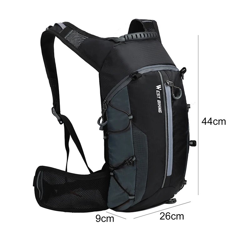 WEST RADFAHREN Ultraleicht Fahrrad Tasche 10L Sport Trink Rucksack Ergonomie MTB Rennrad Radfahren Wasser Tasche Im Freien Klettern Tasche