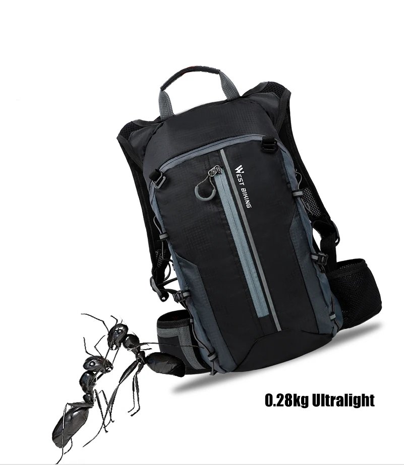 WEST RADFAHREN Ultraleicht Fahrrad Tasche 10L Sport Trink Rucksack Ergonomie MTB Rennrad Radfahren Wasser Tasche Im Freien Klettern Tasche