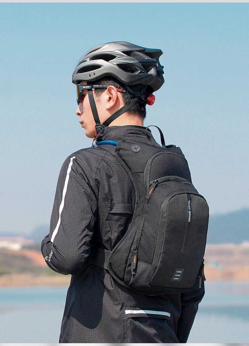 WEST RADFAHREN Ultraleicht Fahrrad Tasche 10L Sport Trink Rucksack Ergonomie MTB Rennrad Radfahren Wasser Tasche Im Freien Klettern Tasche