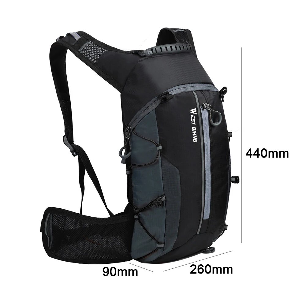 Wasserdichte Fahrradtasche, Fahrradrucksack, atmungsaktiv, 10 l, ultraleicht, Fahrrad-Wasserbeutel, Klettern, Radfahren, Trinkrucksack