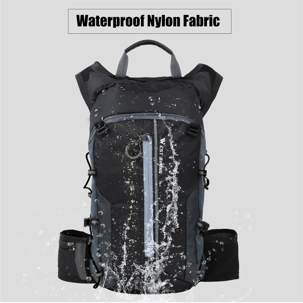 Wasserdichte Fahrradtasche, Fahrradrucksack, atmungsaktiv, 10 l, ultraleicht, Fahrrad-Wasserbeutel, Klettern, Radfahren, Trinkrucksack