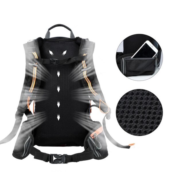 Wasserdichte Fahrradtasche, Fahrradrucksack, atmungsaktiv, 10 l, ultraleicht, Fahrrad-Wasserbeutel, Klettern, Radfahren, Trinkrucksack - Image 4