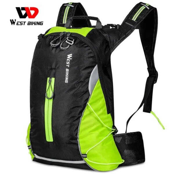 WEST BIKING 16L Fahrradrucksack, tragbar, atmungsaktiv, ultraleicht, Fahrradtasche, Outdoor, Sport, Klettern, Reisen, Wandern, Trinkbeutel