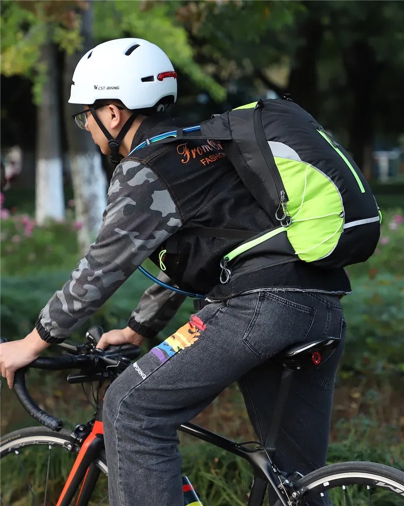 WEST BIKING 16L Fahrradrucksack, tragbar, atmungsaktiv, ultraleicht, Fahrradtasche, Outdoor, Sport, Klettern, Reisen, Wandern, Trinkbeutel
