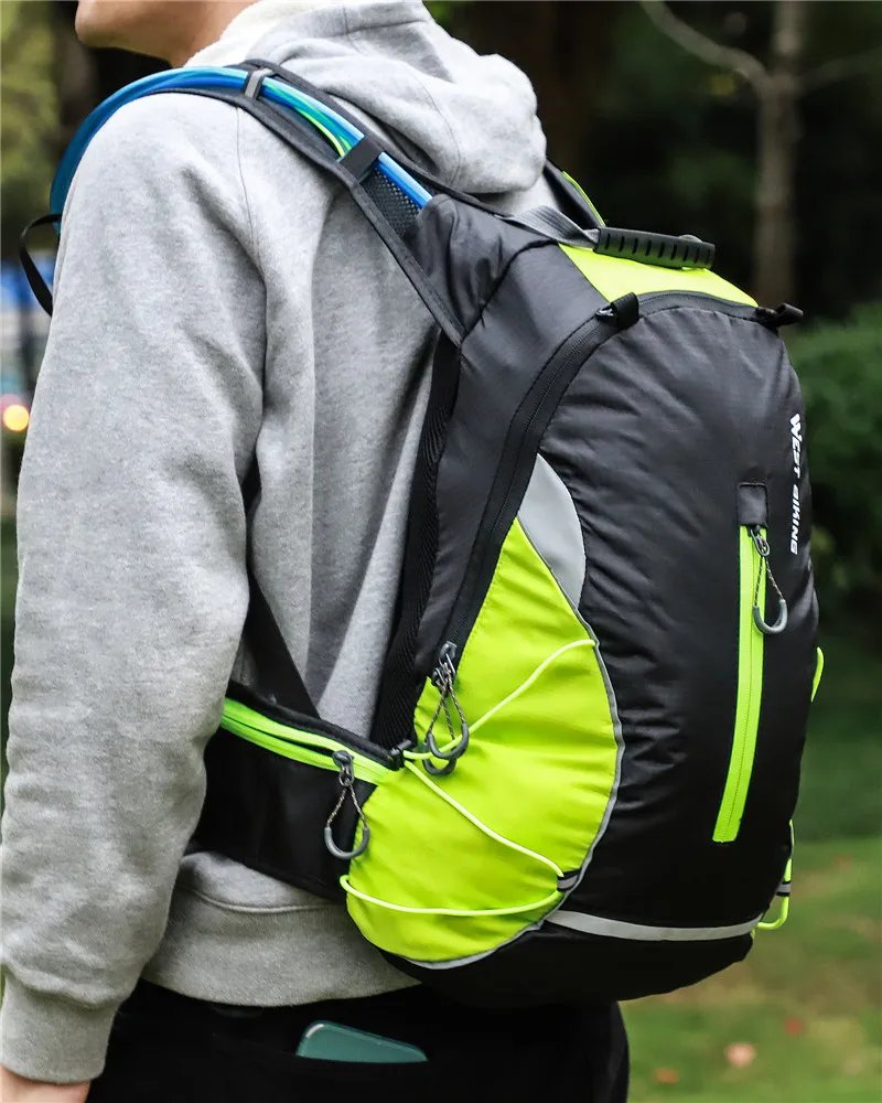 WEST BIKING 16L Fahrradrucksack, tragbar, atmungsaktiv, ultraleicht, Fahrradtasche, Outdoor, Sport, Klettern, Reisen, Wandern, Trinkbeutel
